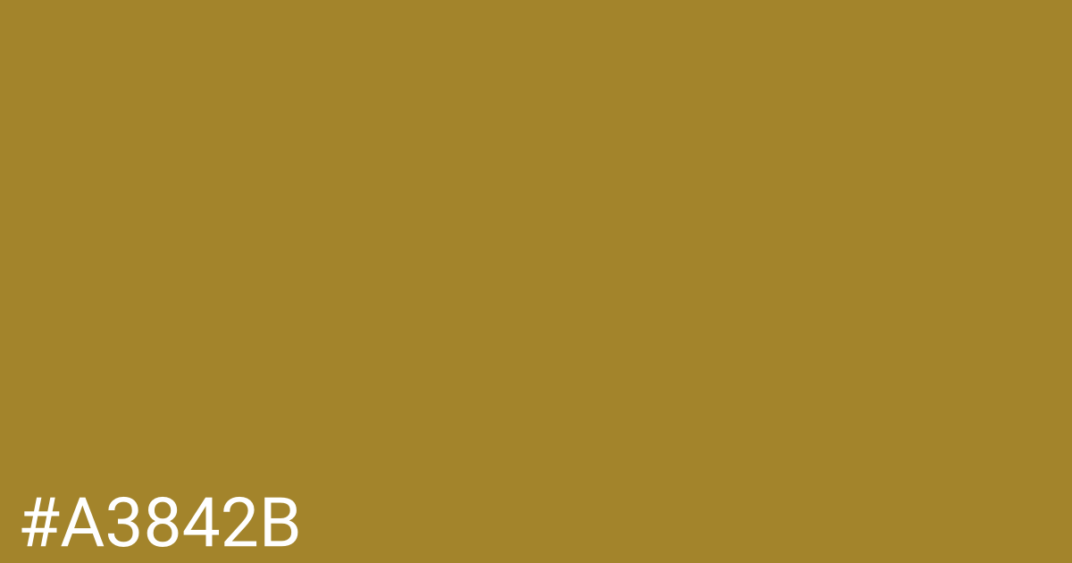 Hex color #a3842b graphic