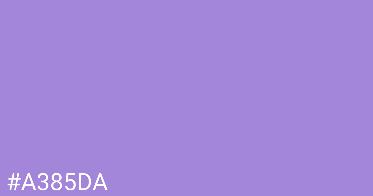 Hex color #a385da graphic
