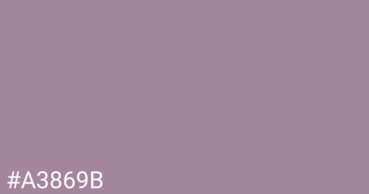 Hex color #a3869b graphic