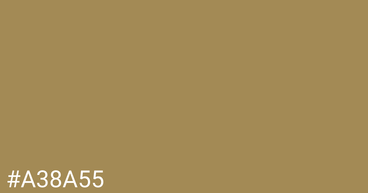 Hex color #a38a55 graphic