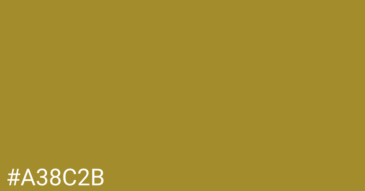 Hex color #a38c2b graphic
