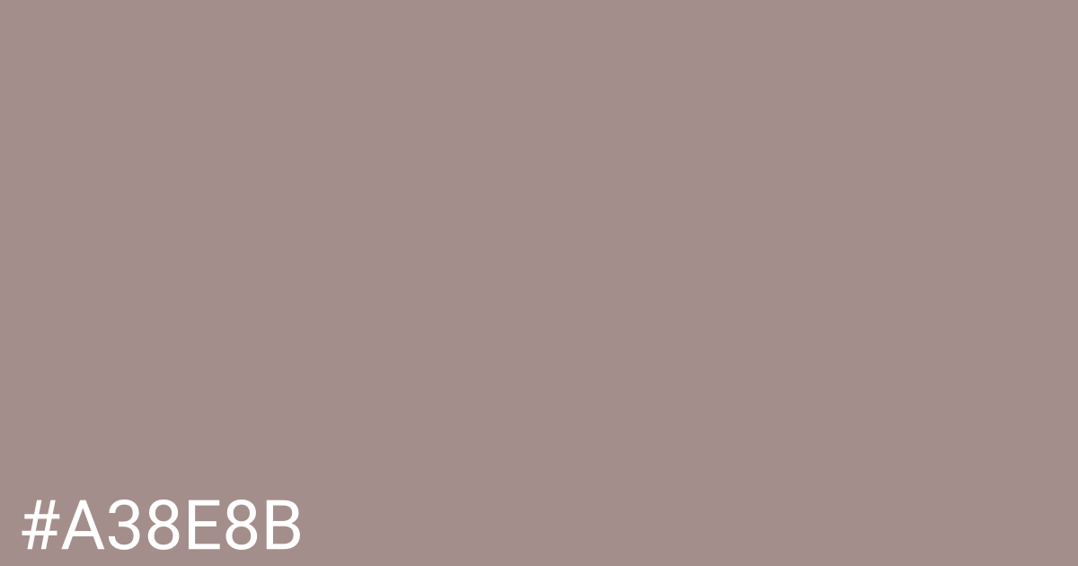 Hex color #a38e8b graphic