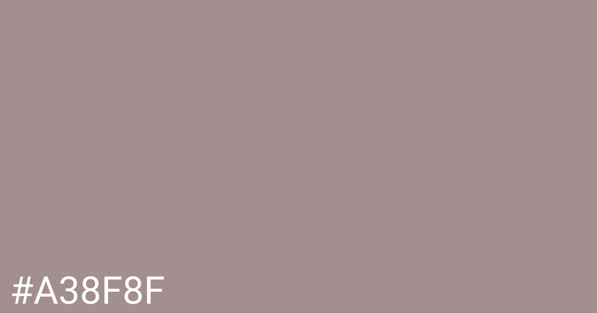 Hex color #a38f8f graphic