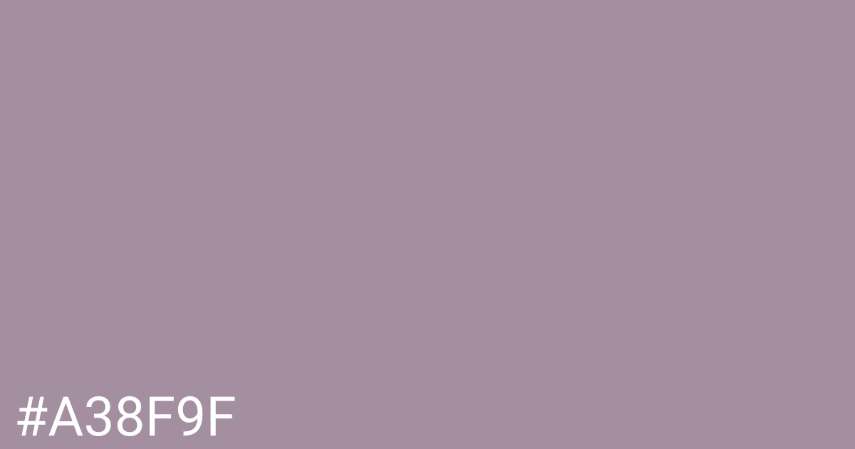 Hex color #a38f9f graphic