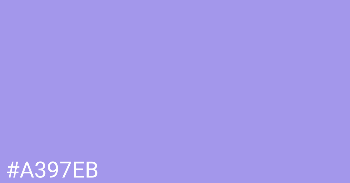 Hex color #a397eb graphic