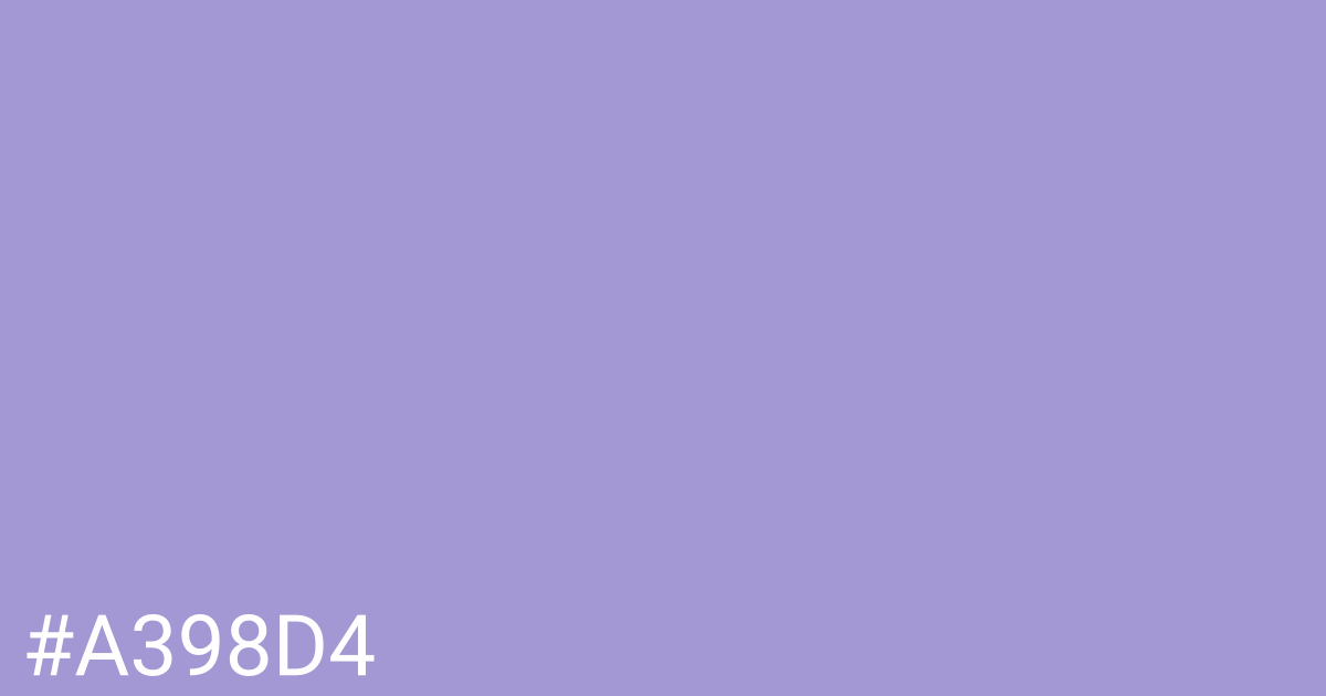 Hex color #a398d4 graphic