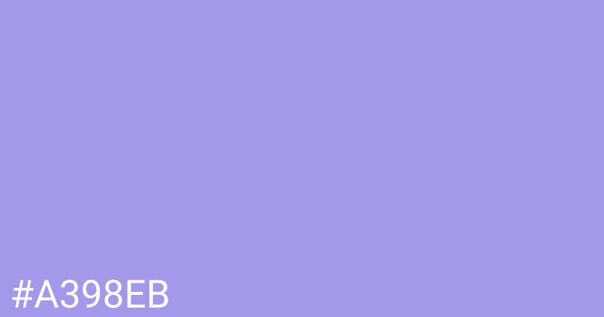 Hex color #a398eb graphic