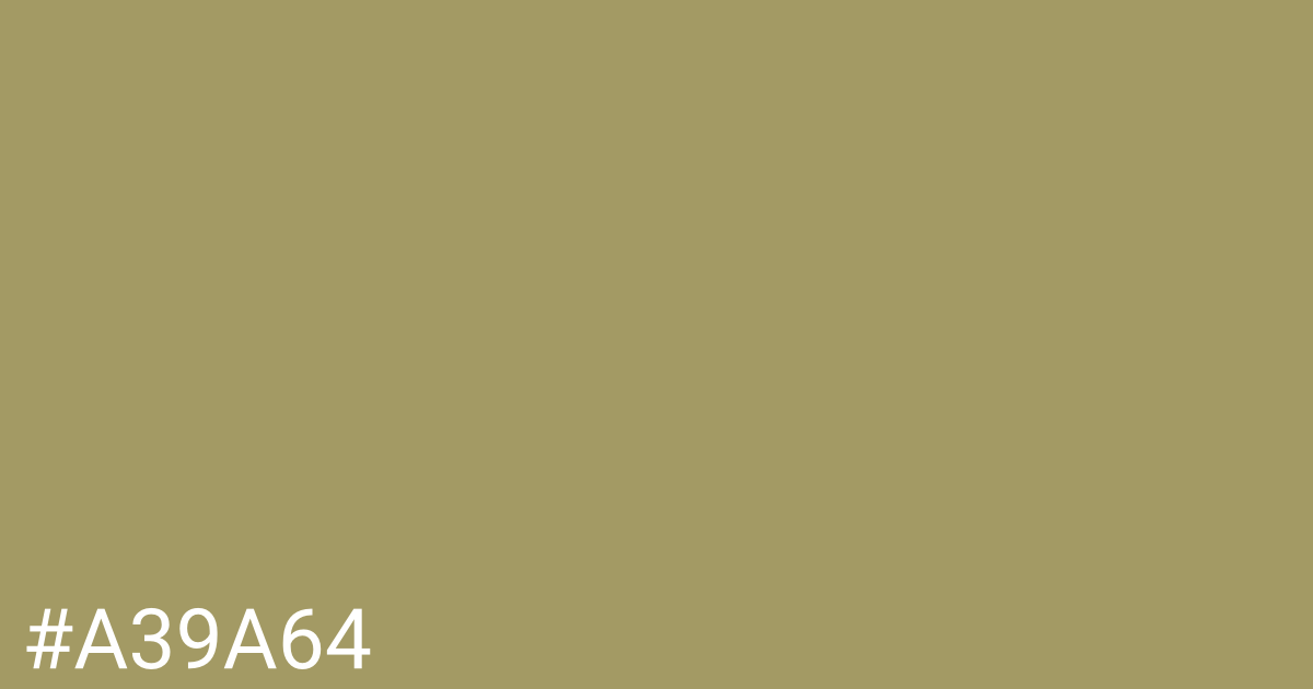 Hex color #a39a64 graphic