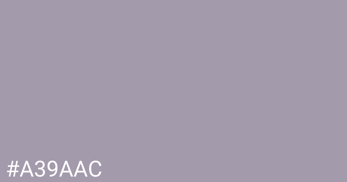 Hex color #a39aac graphic