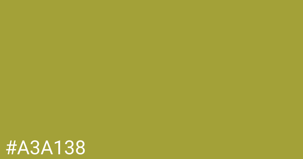 Hex color #a3a138 graphic