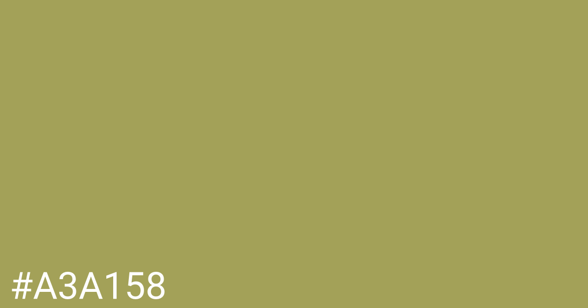 Hex color #a3a158 graphic