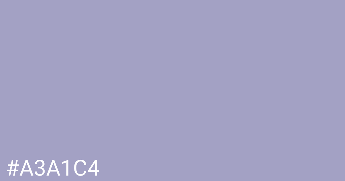 Hex color #a3a1c4 graphic