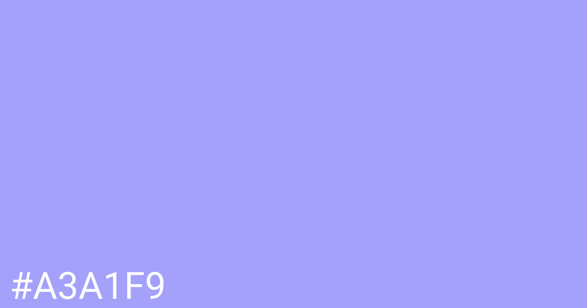 Hex color #a3a1f9 graphic