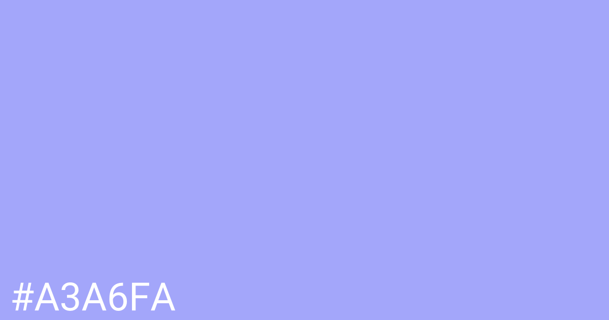 Hex color #a3a6fa graphic