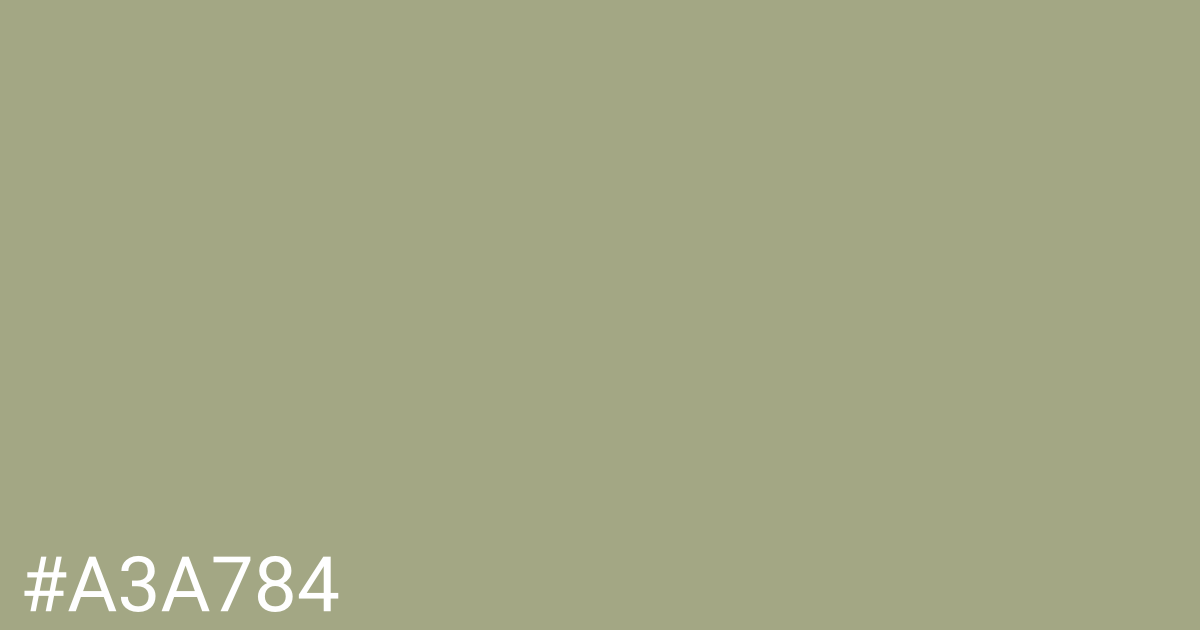 Hex color #a3a784 graphic