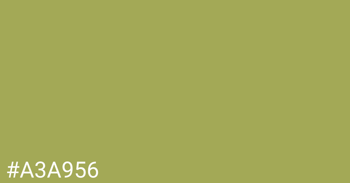 Hex color #a3a956 graphic