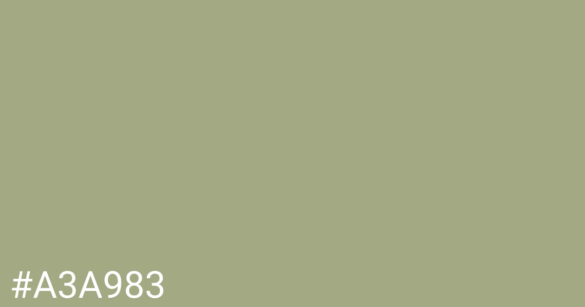 Hex color #a3a983 graphic