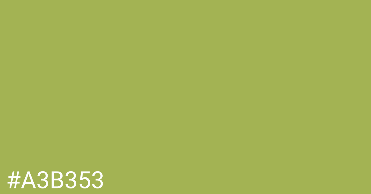 Hex color #a3b353 graphic