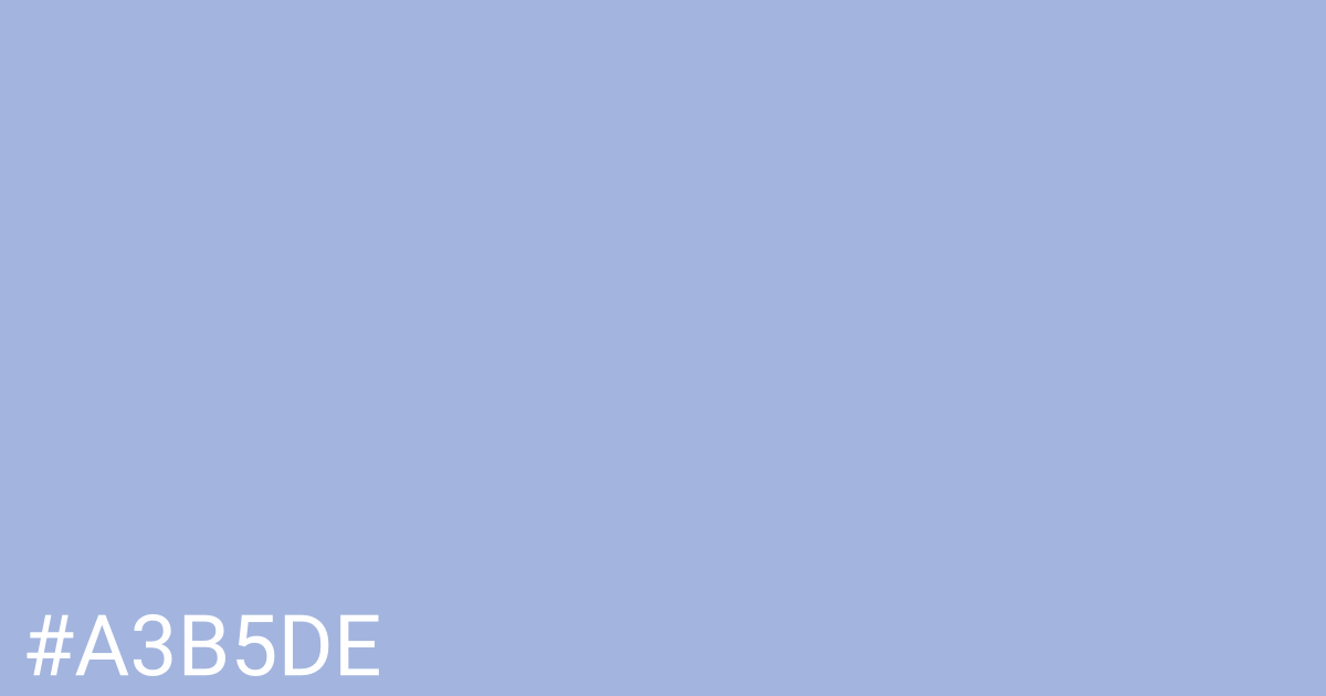 Hex color #a3b5de graphic
