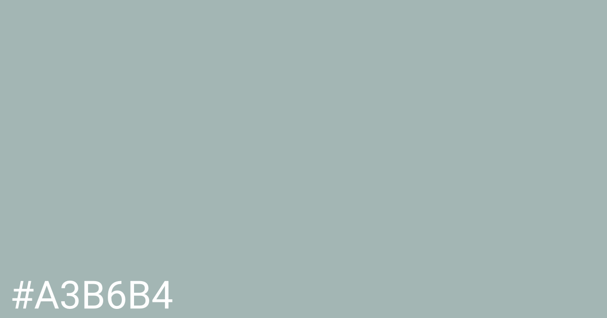 Hex color #a3b6b4 graphic