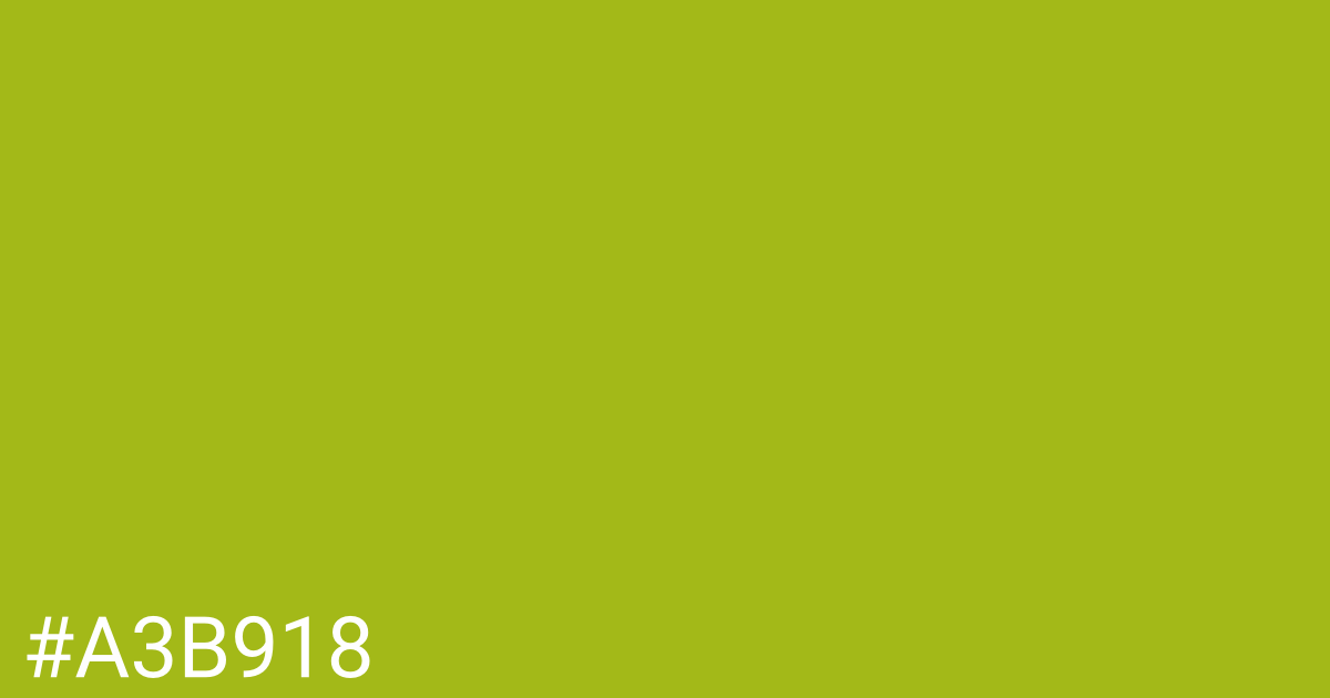 Hex color #a3b918 graphic