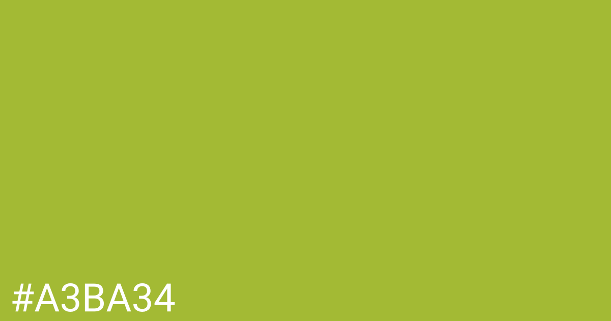 Hex color #a3ba34 graphic