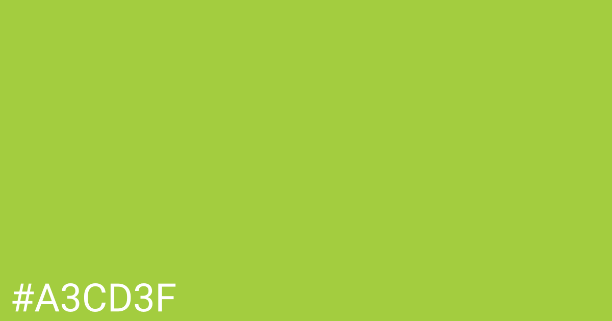 Hex color #a3cd3f graphic