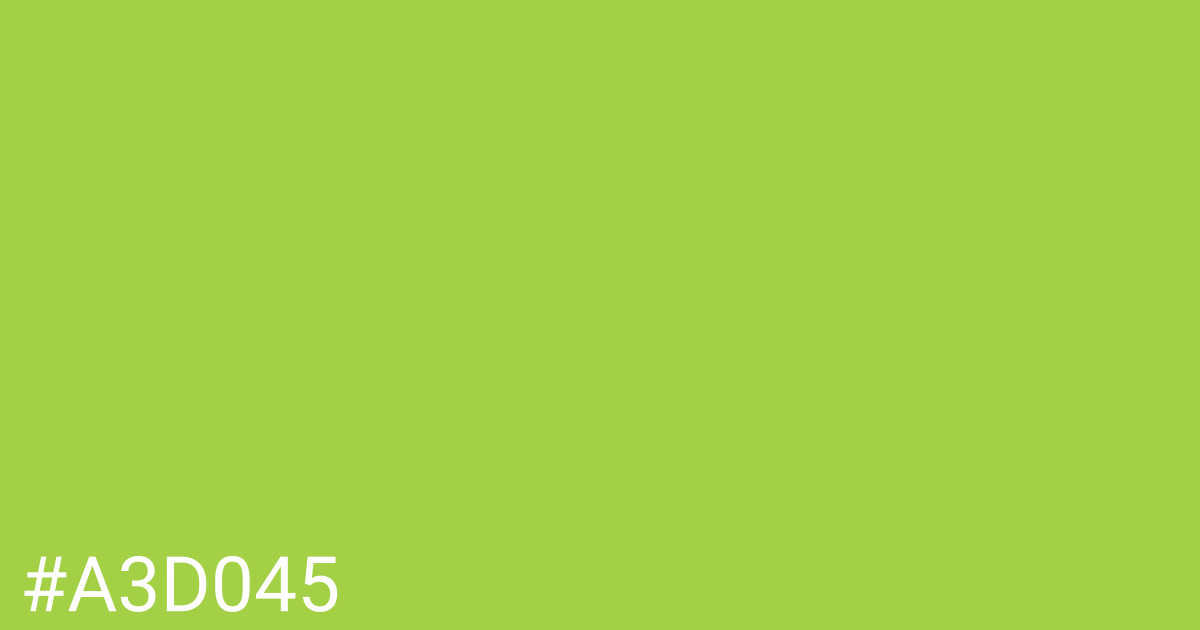 Hex color #a3d045 graphic