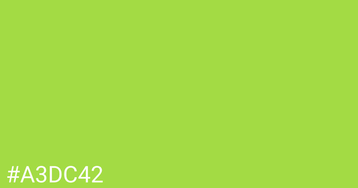 Hex color #a3dc42 graphic