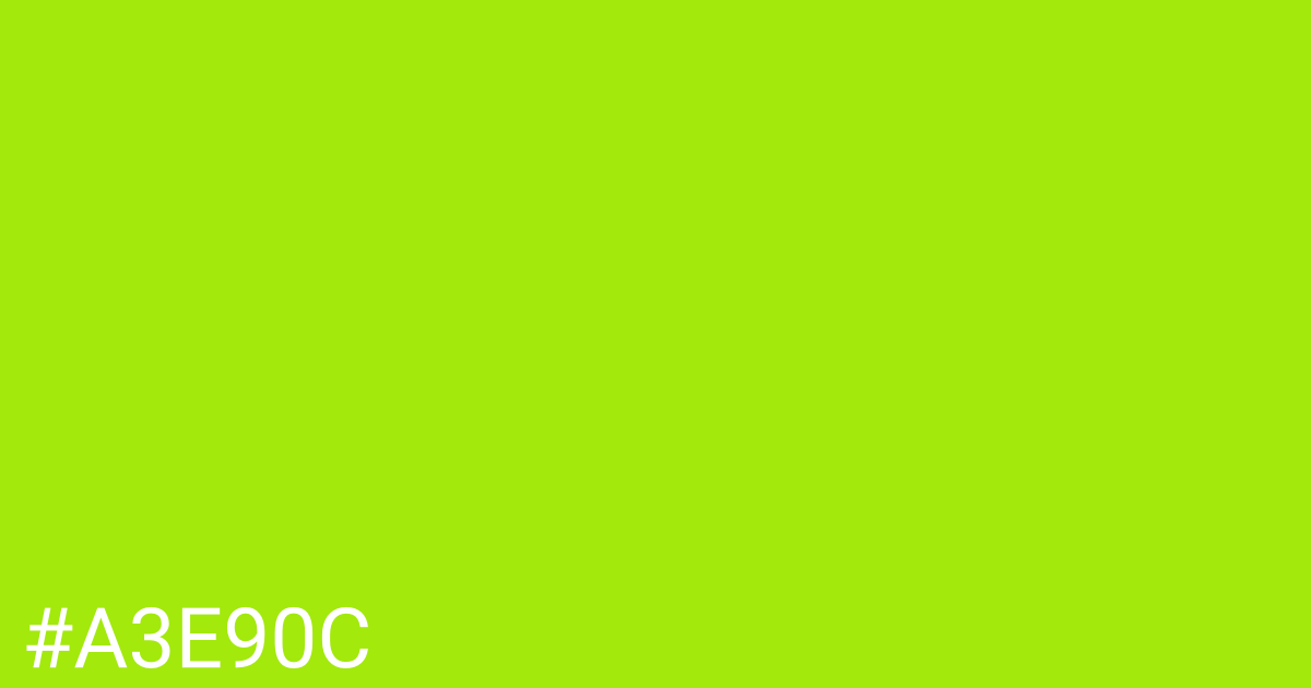 Hex color #a3e90c graphic