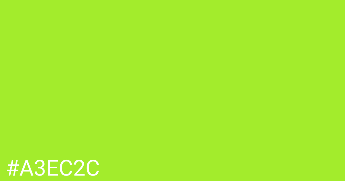 Hex color #a3ec2c graphic