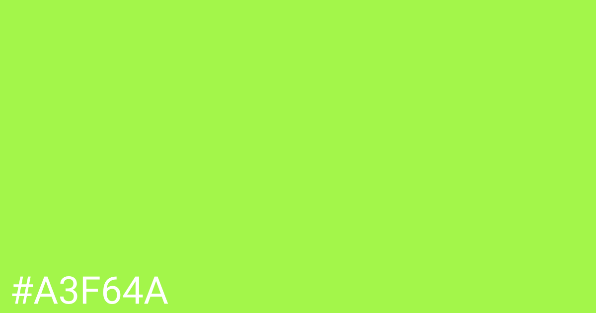 Hex color #a3f64a graphic