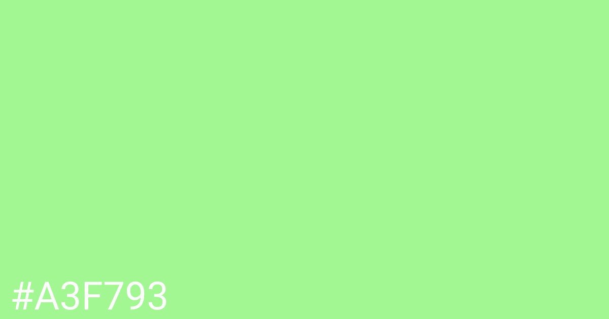 Hex color #a3f793 graphic