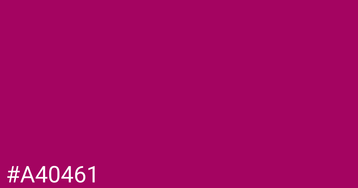 Hex color #a40461 graphic