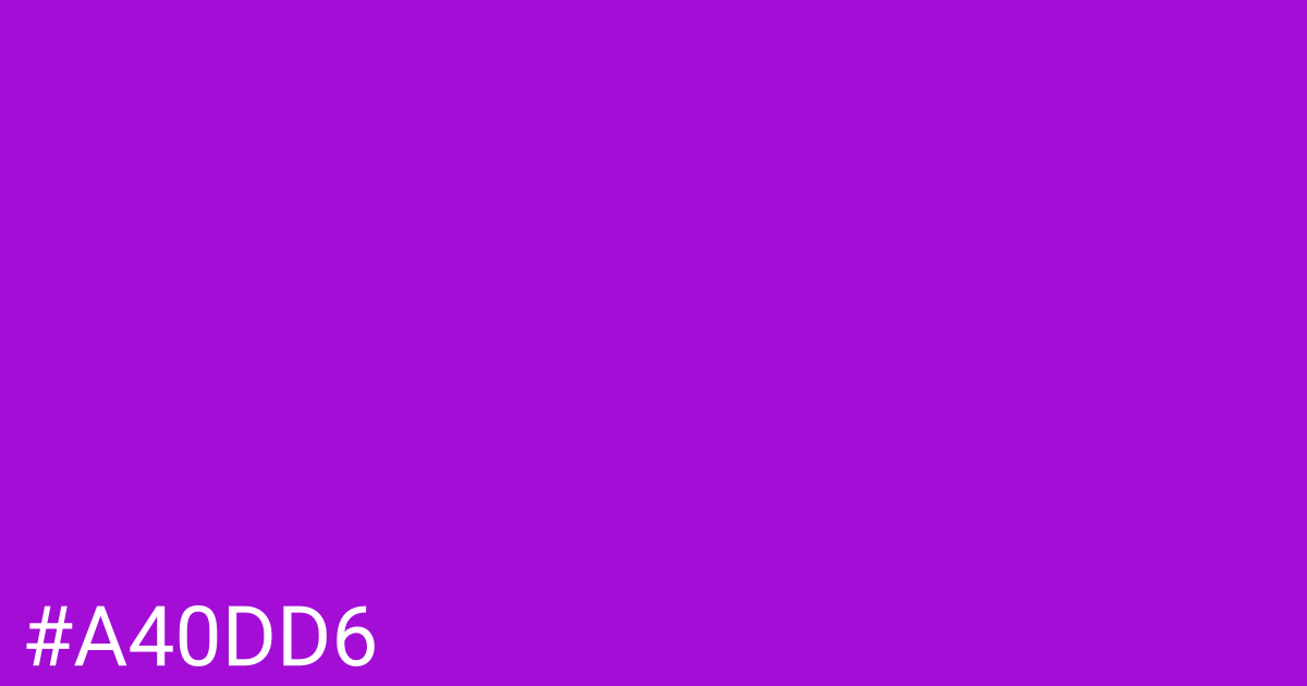 Hex color #a40dd6 graphic