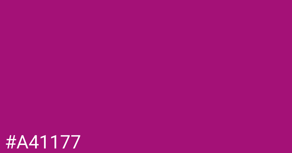 Hex color #a41177 graphic