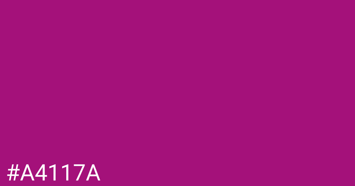 Hex color #a4117a graphic