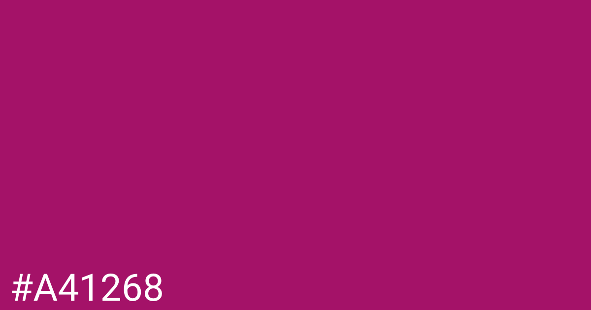 Hex color #a41268 graphic
