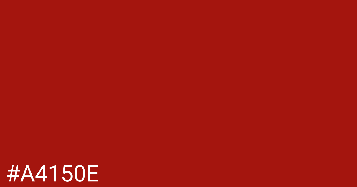 Hex color #a4150e graphic