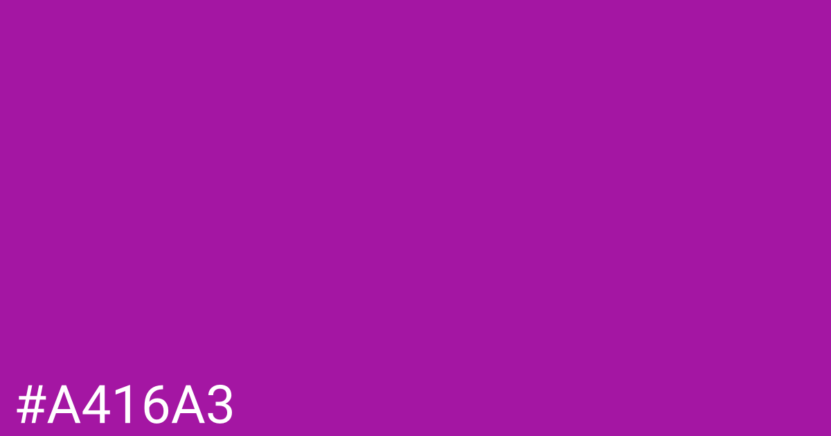 Hex color #a416a3 graphic