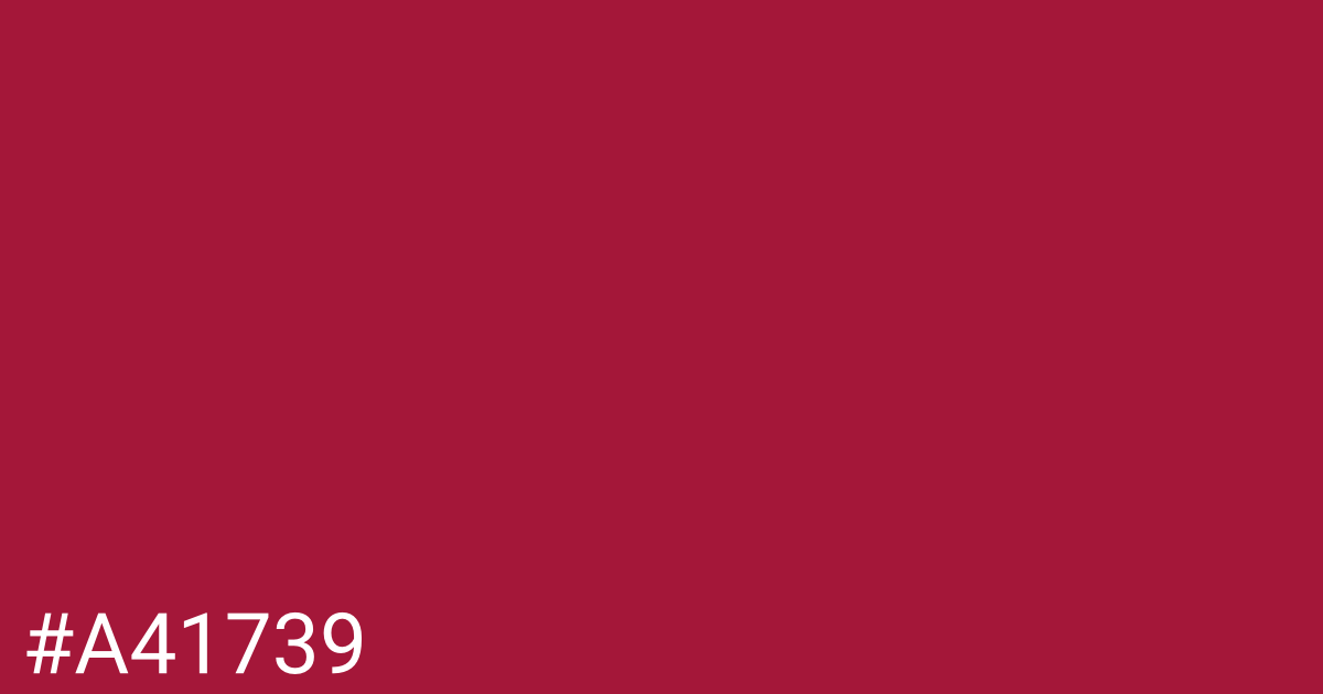 Hex color #a41739 graphic