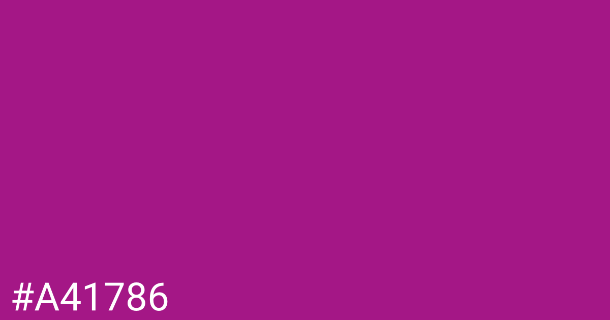 Hex color #a41786 graphic