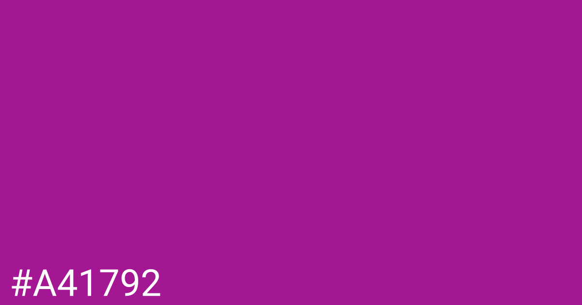 Hex color #a41792 graphic