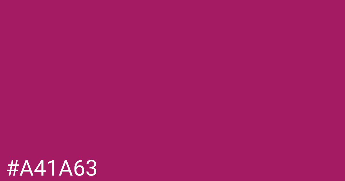 Hex color #a41a63 graphic