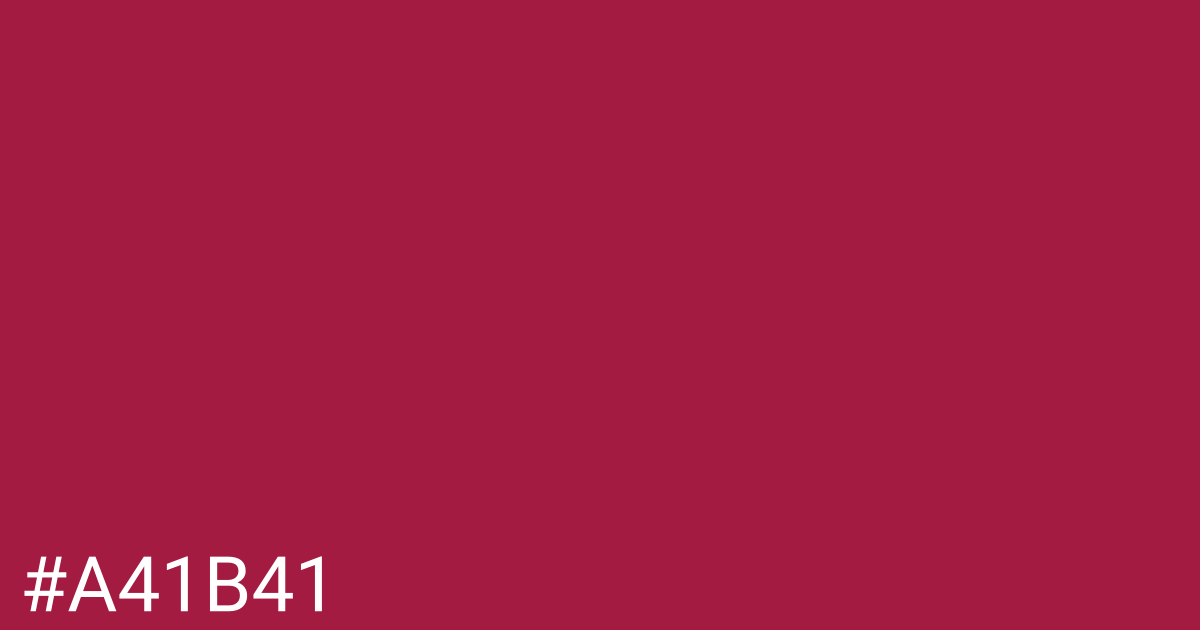 Hex color #a41b41 graphic
