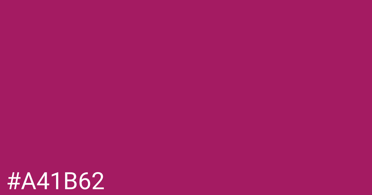 Hex color #a41b62 graphic