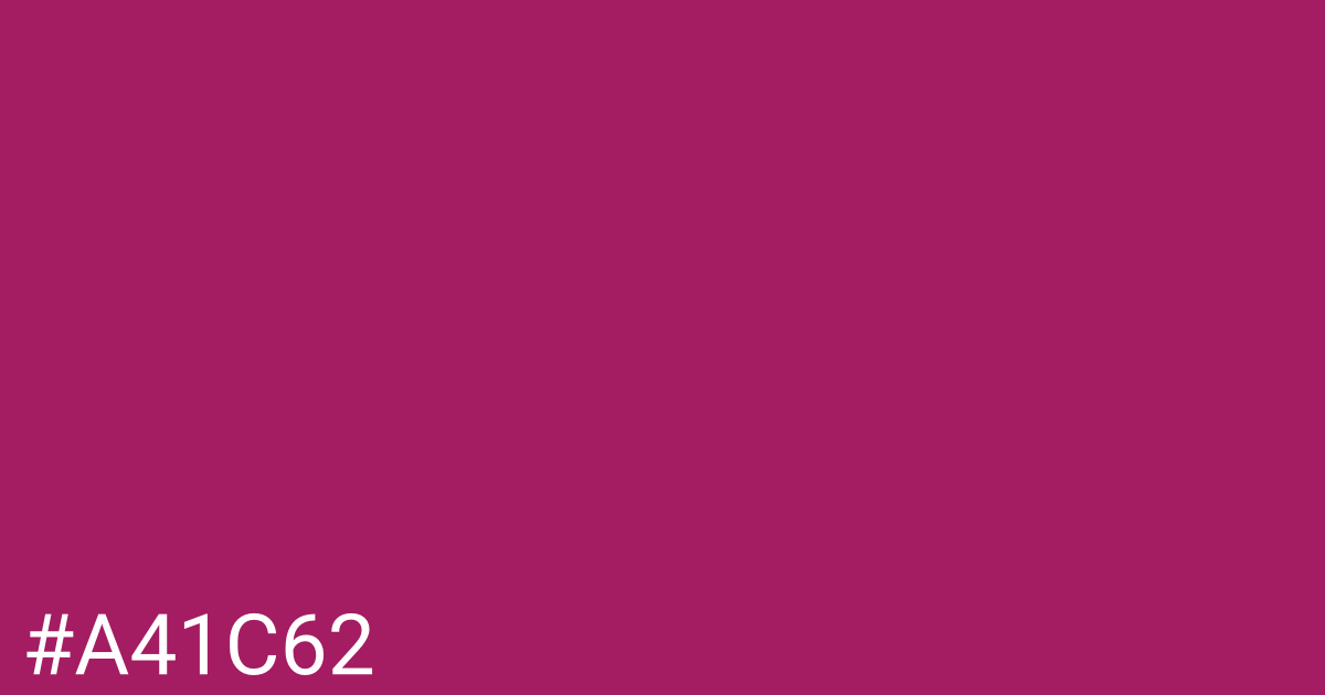 Hex color #a41c62 graphic