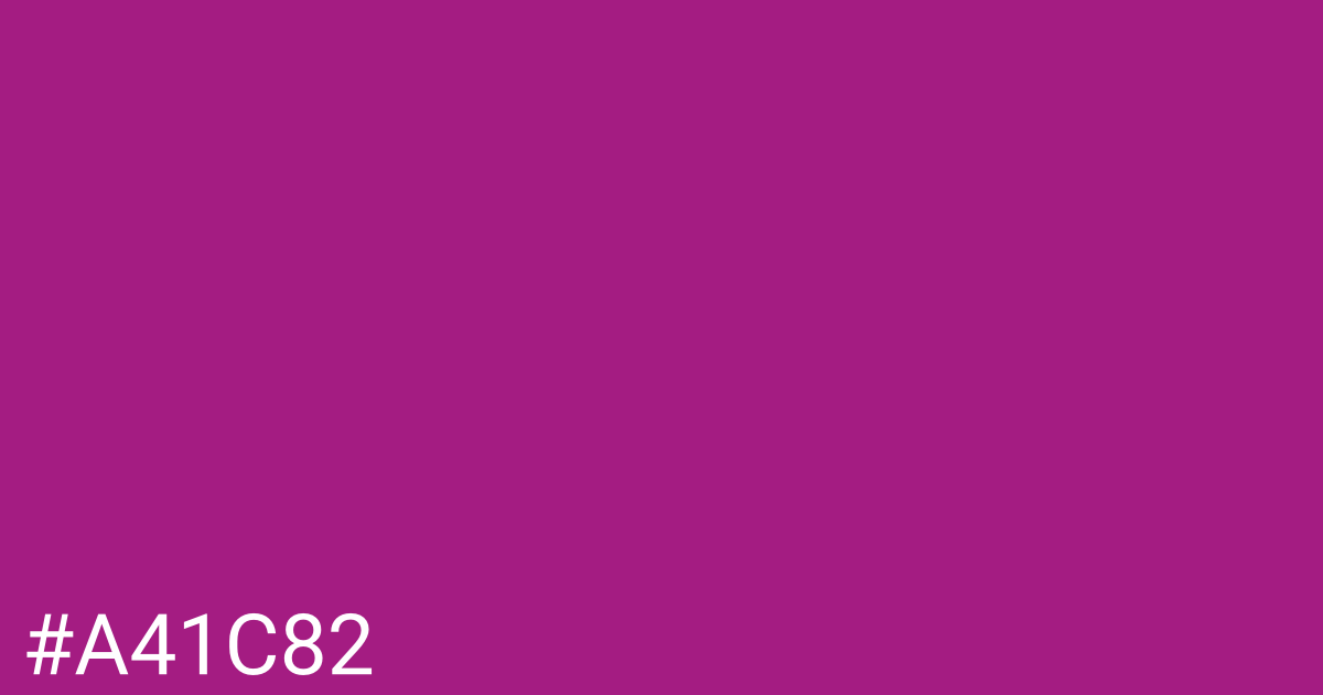 Hex color #a41c82 graphic