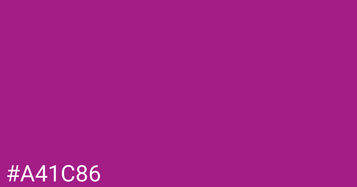 Hex color #a41c86 graphic