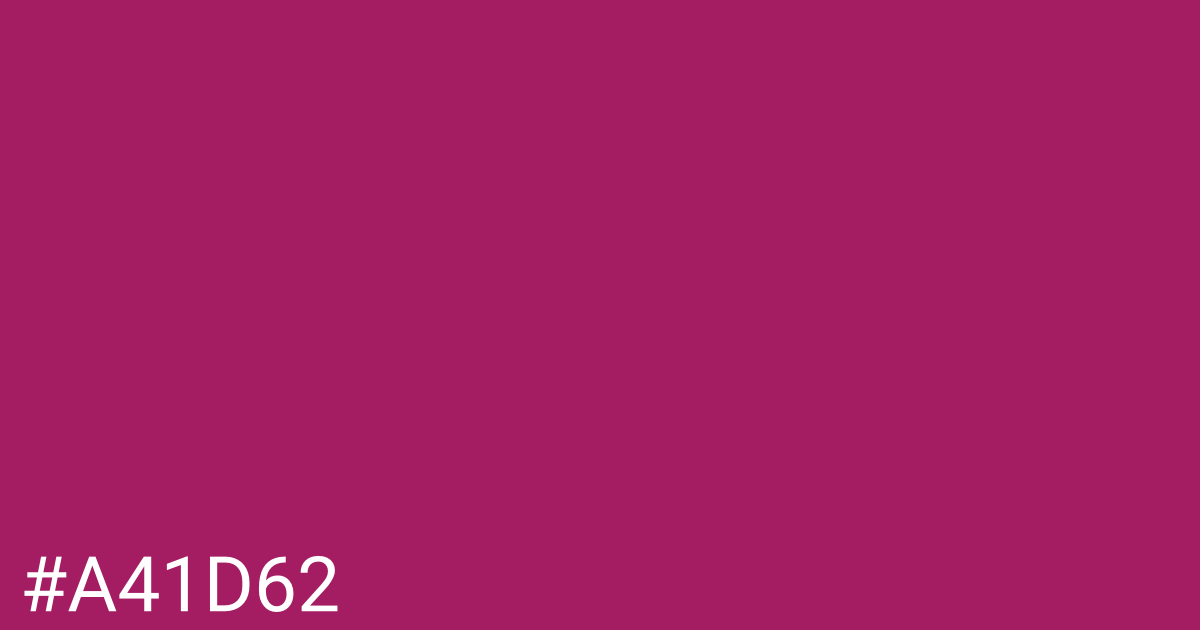 Hex color #a41d62 graphic